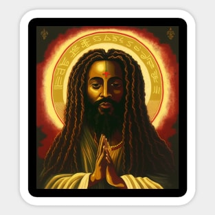 Afro African, Jesus Rasta Style, Jah Sticker